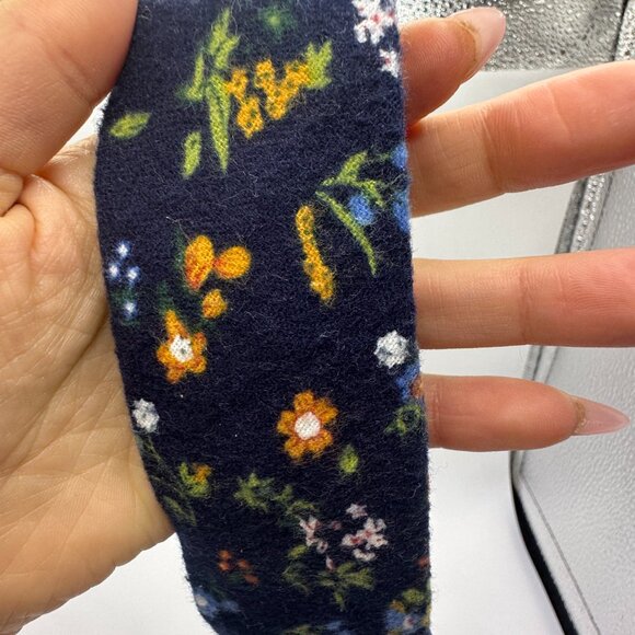 Original Penguin Floral Wool Tie - Navy Blue with Colorful Floral Print - Picture 6 of 10